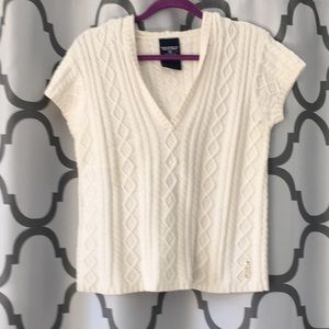 RL Off White Cotton Sweater